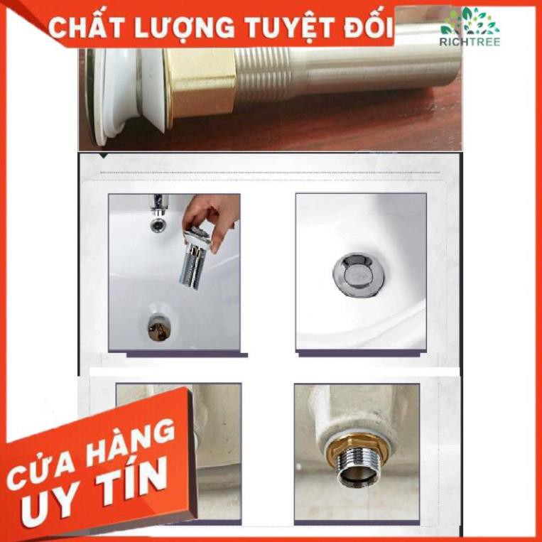 [FREE SHIP] Xi phông chậu rửa mặt lavabo chất liệu inox 304 Kèm đuôi nhựa co rút M87-Loại nắp lật