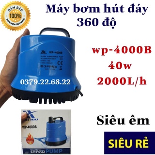 Máy bơm hút đáy 360 độ 40W bơm chìm hút cặn hồ cá WP4000B