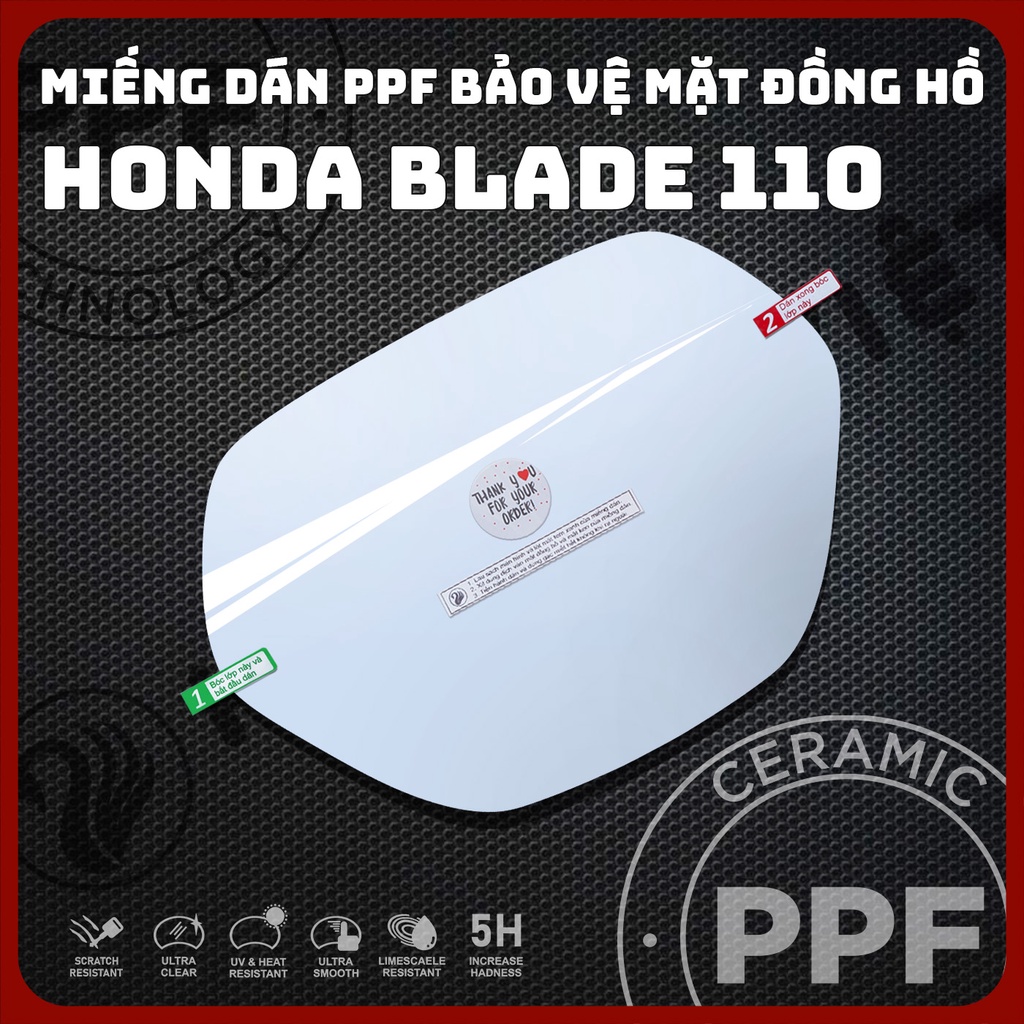 Miếng dán bảo vệ HONDA BLADE 110 chống trầy xước mặt đồng hồ HONDA BLADE 110