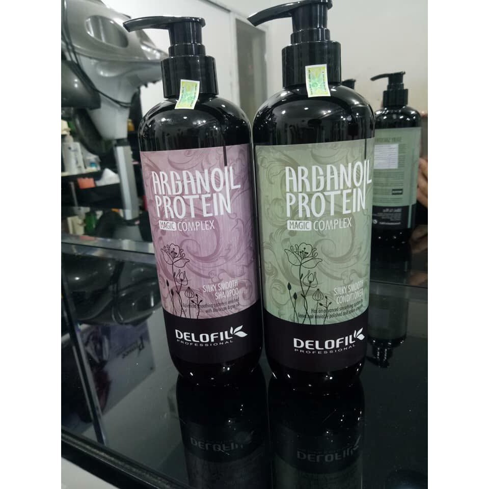 Dầu Gội Arganoil Protein Delofil Dưỡng Ẩm Phục Hồi Tóc Hư Tổn Ngăn Ngừa Gàu 800ml | BigBuy360 - bigbuy360.vn
