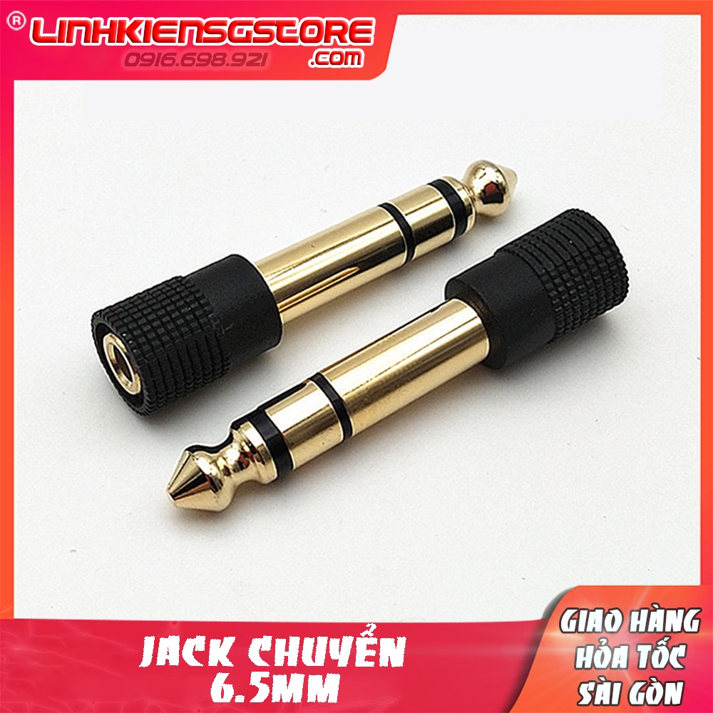 Jack chuyển chuẩn 3.5 sang 6.5 đầu đực lớn loại tốt đồng nguyên chất