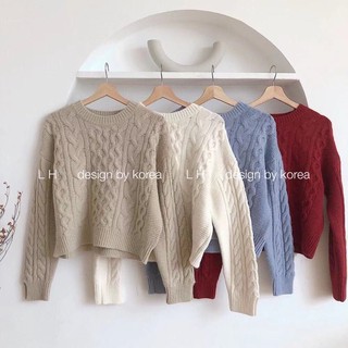 Áo len thừng lông thỏ