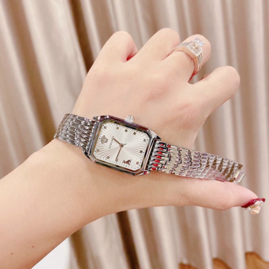 Đồng hồ nữ VERSACE dây kim loại bền đẹp không rỉ siêu hot, chống nước, bảo hành 12 tháng, dong ho nu