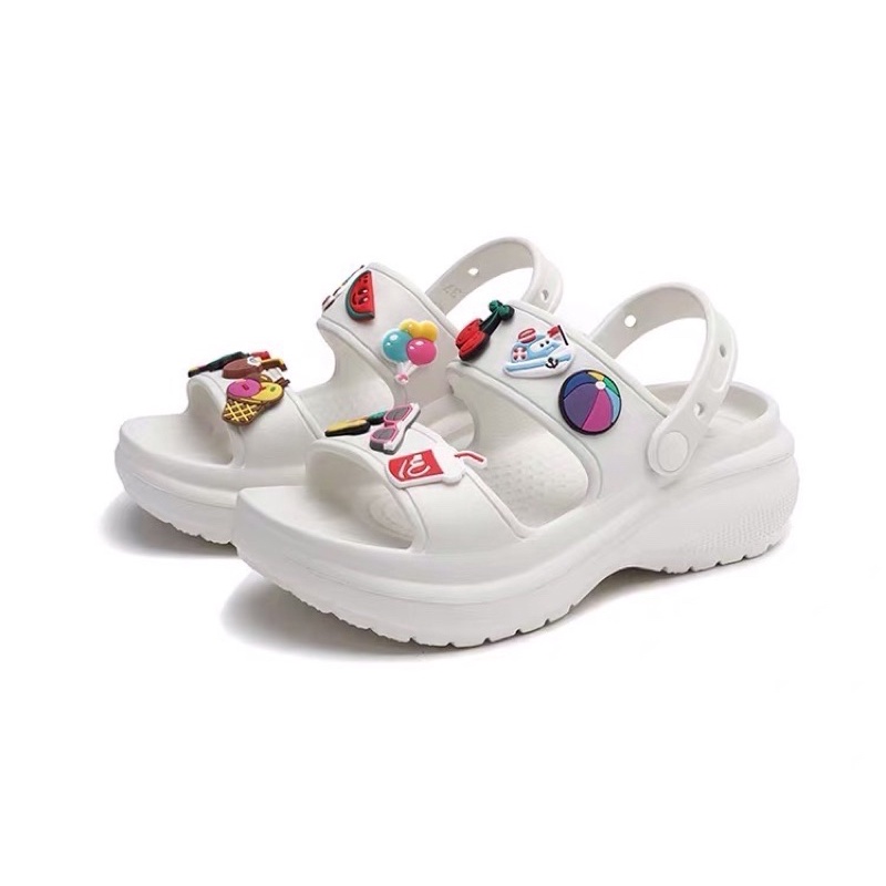 Dép sandand 2 quai tăng chiều cao cho nữ cao 6cm
