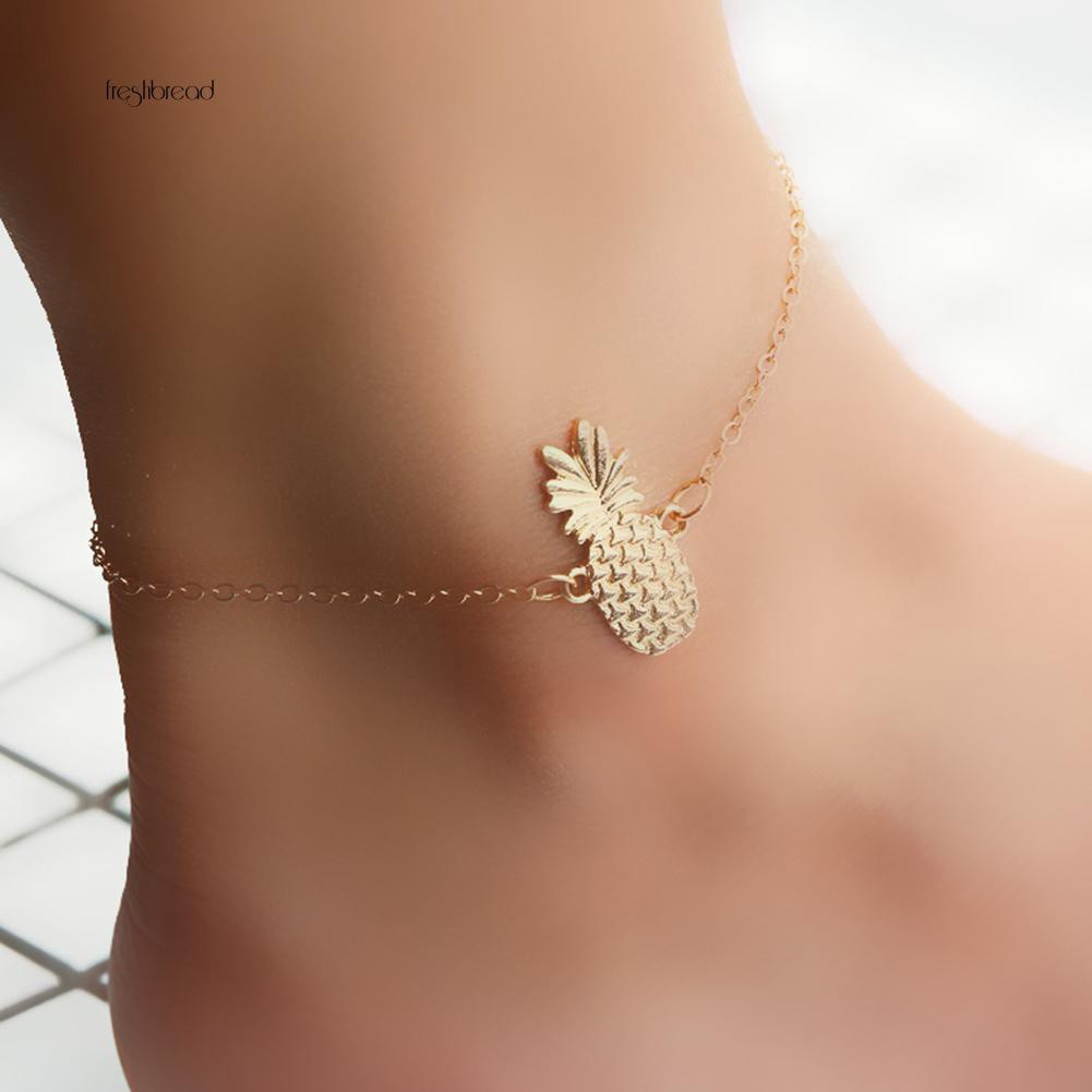 Lắc chân mặt hình quả dứa phong cách thời trang | BigBuy360 - bigbuy360.vn