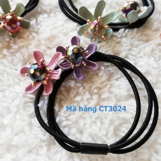 [Xả hàng] Đồ Cột Tóc hoa rơi có đính đá (màu ngẫu nhiên) TiNiShop phụ kiện tóc sỉ và lẻ