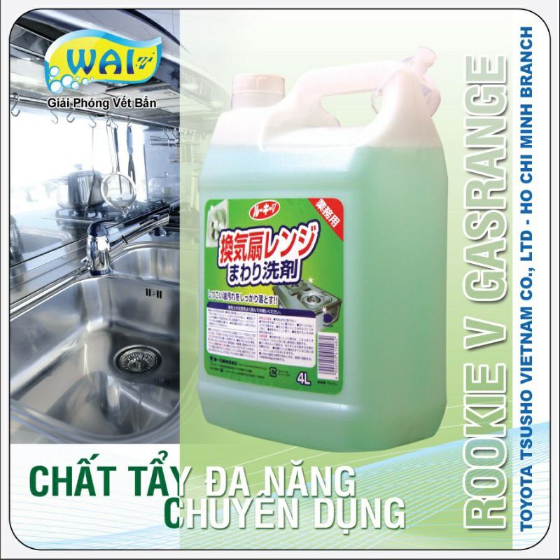 Nước rửa chén Wai HƯƠNG CHANH 4000ml - Nhật Bản