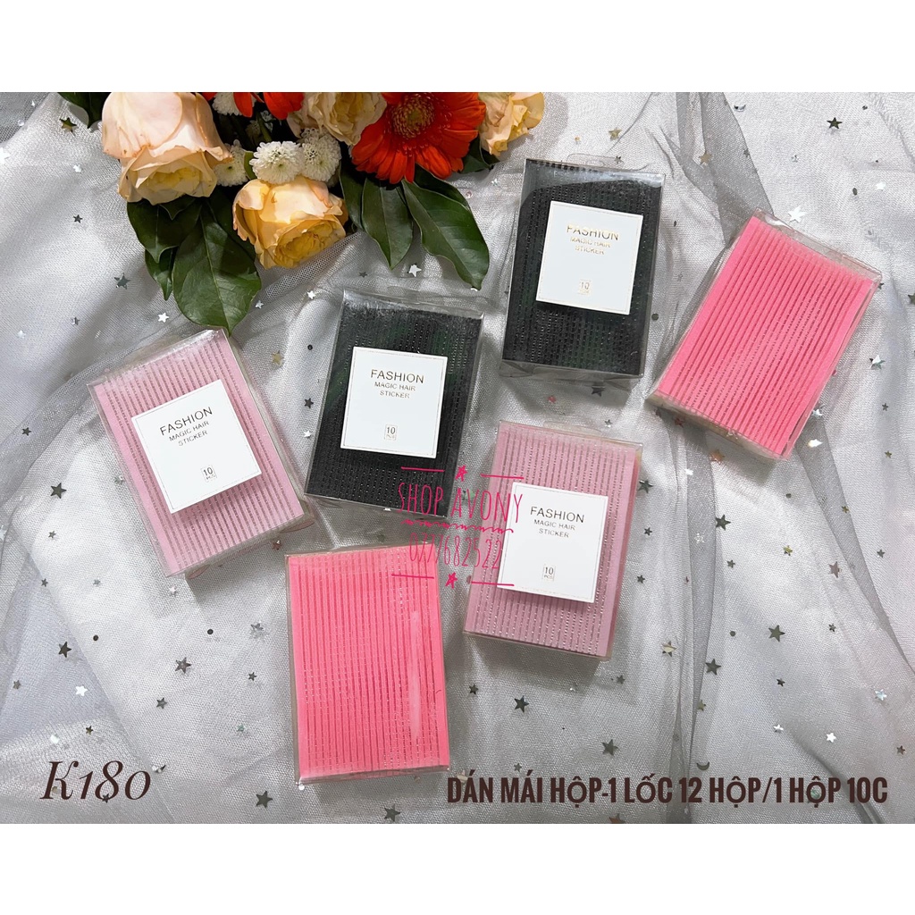 Dán tóc mái dùng trong trang điểm dạng xé tách lớp