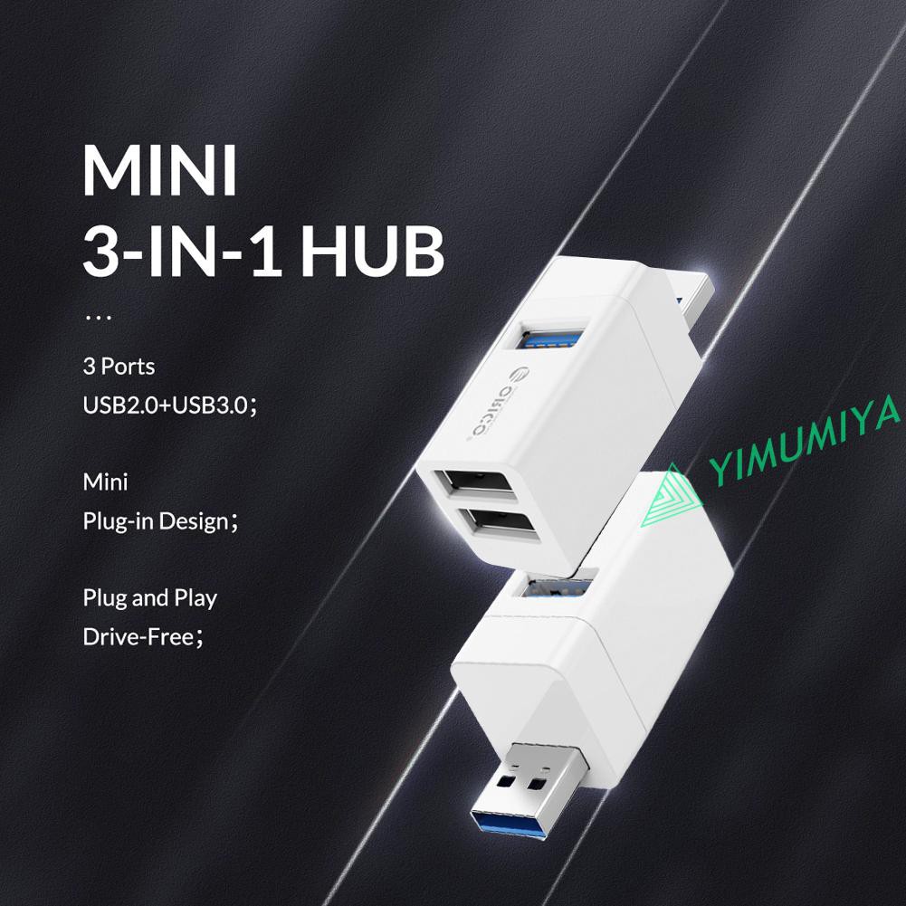 Hub Chia 3 Cổng Usb 2.0 3.0 Tốc Độ Cao Orico Cho Máy Tính