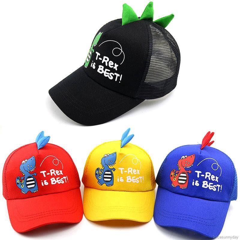 Nón chống nắng in hình khủng long dễ thương cho bé