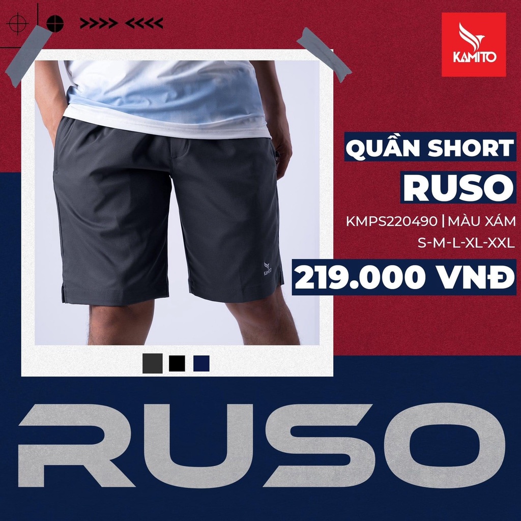 QUẦN SHORT GIÓ KAMITO RUSO