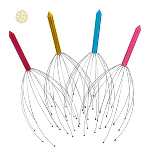 [Hàng mới về] Dụng cụ mát xa da đầu cầm tay bằng thép không gỉ hình bạch tuộc giúp thư giãn khi tắm tiện lợi