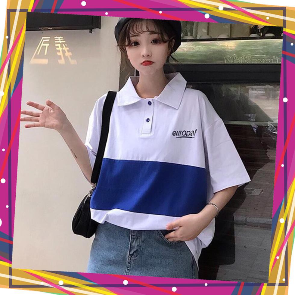 ÁO THUN TAY LỠ CHẤT ĐẸP CÓ CỔ M6 | BigBuy360 - bigbuy360.vn