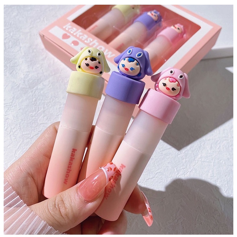 Set 3 Son Kem Lì Búp Bê KAKASHOW - Nội Địa Trung