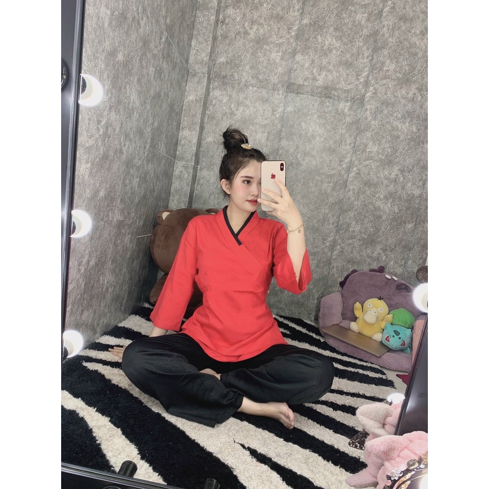 Đồ Lam Đi Chùa # Bộ Linen 2 lớp# Quần Áo Nữ Cao Cấp