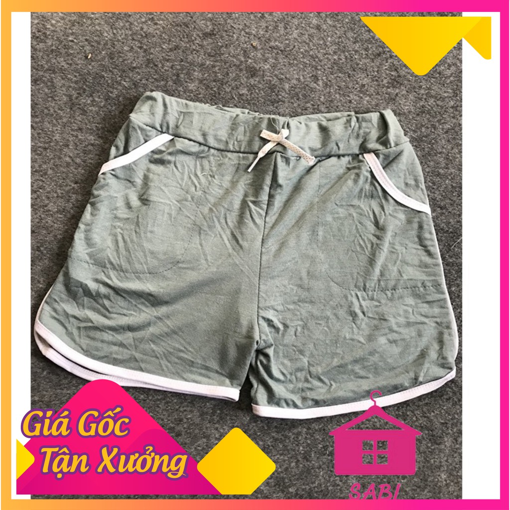 [VIDEO THẬT] Quần đùi nữ thun thể thao tập gym mặc nhà  chất dày dặn - Quần sooc nữ SABI SHOP | BigBuy360 - bigbuy360.vn