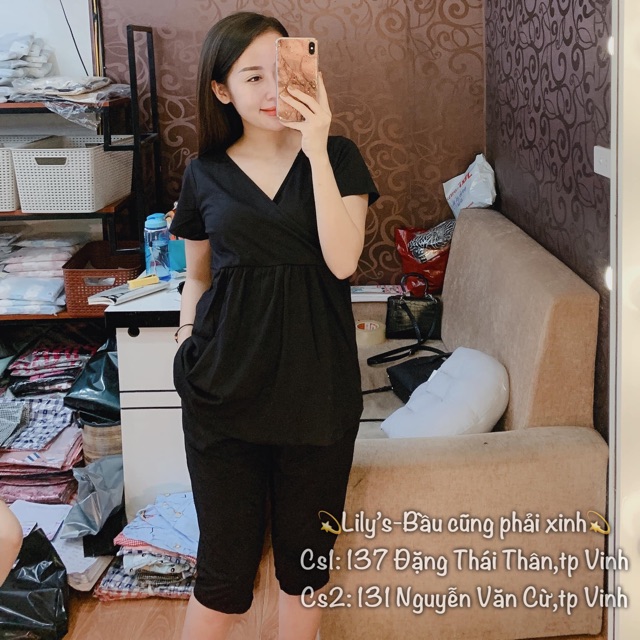 BỘ ĐỒ BẦU COTTON