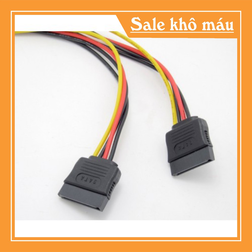 Cáp Chia Nguồn SATA 1 ra 2 (Xả Kho)  Dây Nguồn HDD Sata 1 Ra 2 - sata 1-2.DCNS .c