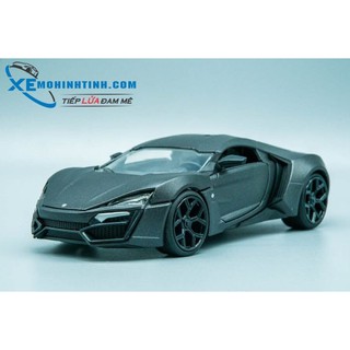 Xe Mô Hình Lykan Hypersport 1:24 Jada Toys (Đen Nhám)