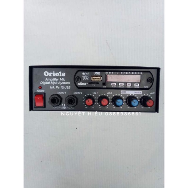 - Ampli liền micro HA PA10 Usb Oriole.