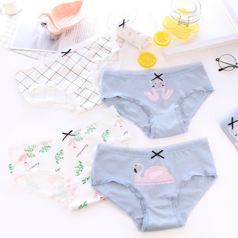 Quần lót nữ cotton con hạc mềm mại