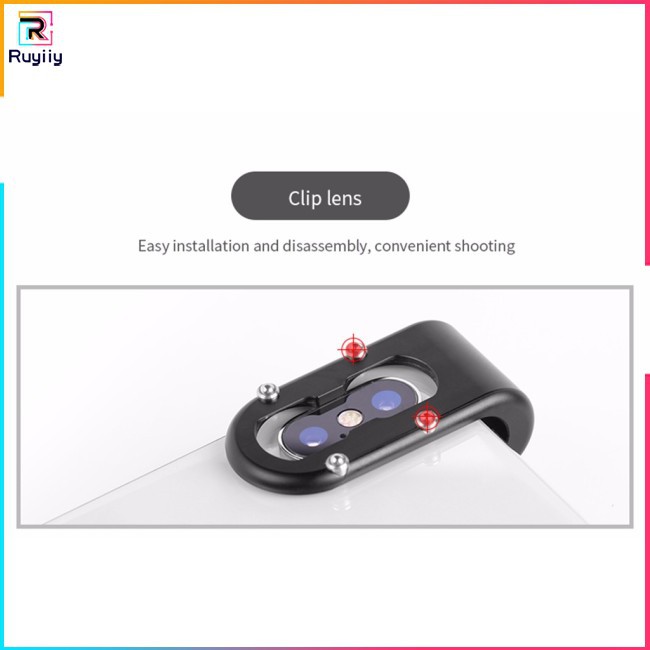 [RUY]  Universal Clip 1.33X Deformation Widescreen Phone consumer electronics fidgetgear phone Lens for iPhone Android