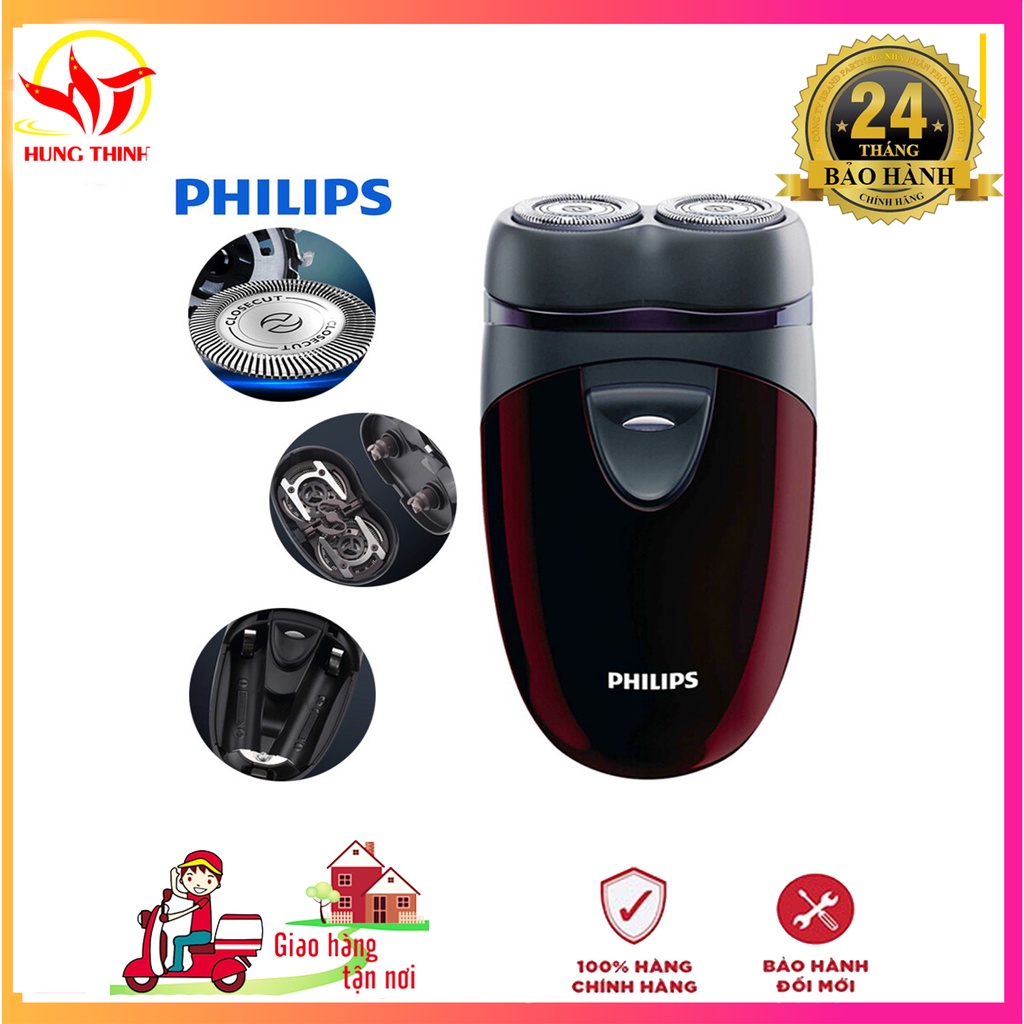 Máy cạo râu bỏ túi, du lịch tiện lợi Philips PQ206 bảo hành 24 tháng