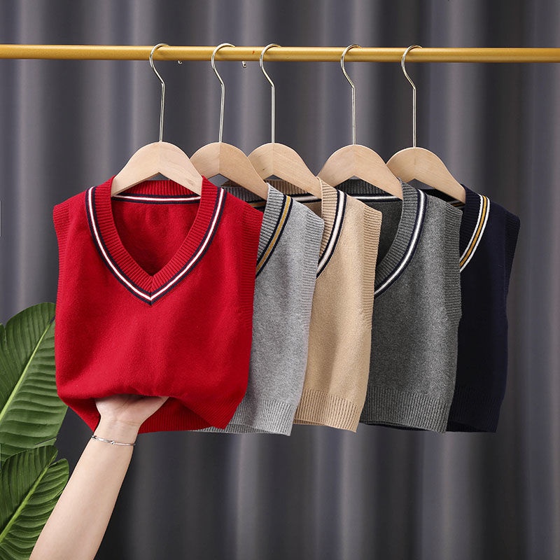 Áo Sweater Dệt Kim Chất Liệu Cotton Dày Dặn Thời Trang Thu Đông Cho Bé Trai