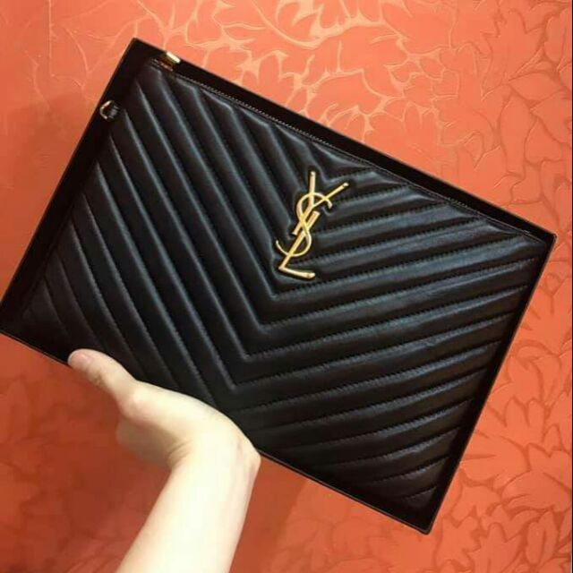 HOT HIT VỀ ĐÂY Ạ CLUTHS Y*S*L VÂN V super - Fullbox, da thật cực đẹp