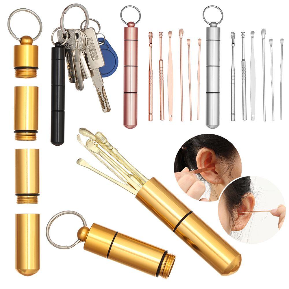 Set 6 Dụng Cụ Lấy Ráy Tai Bằng Inox Chuyên Dụng