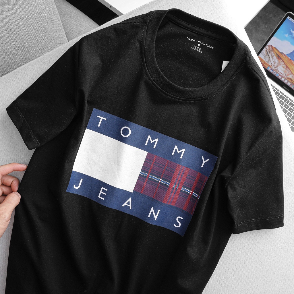 Áo thun nam đẹp cổ tròn TOMMY 1 phông cộc tay 3 màu trắng đen xanh vải cotton cao cấp- NICEMEN | BigBuy360 - bigbuy360.vn