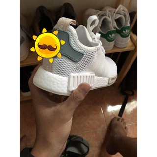Giày Thể Thao NMD Trắng gót xanh