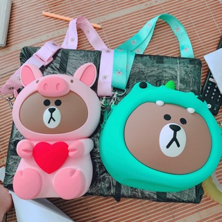 Túi gấu hình silicon cực hót