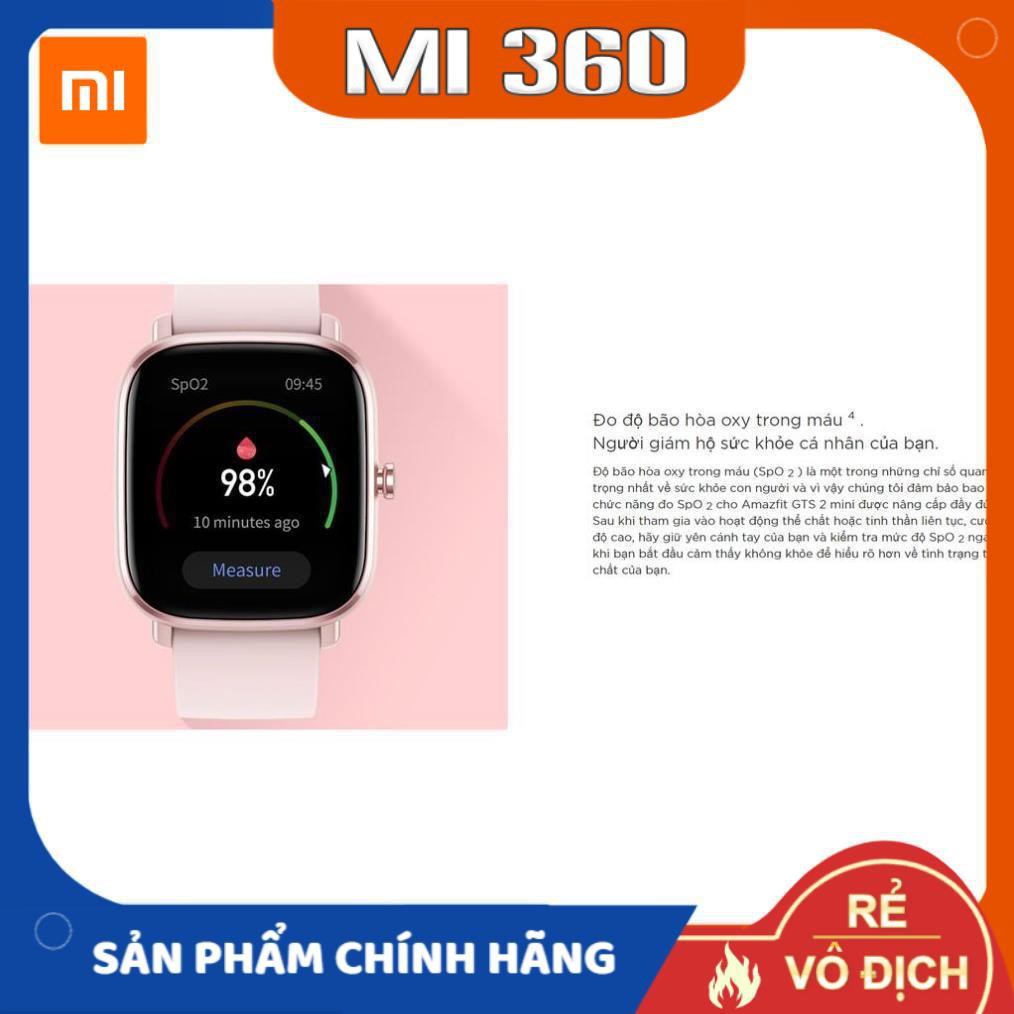 Đồng Hồ Thông Minh Amazfit GTS 2 Mini Quốc Tế✅ Hàng Chính Hãng✅ Bảo Hành 12 Tháng