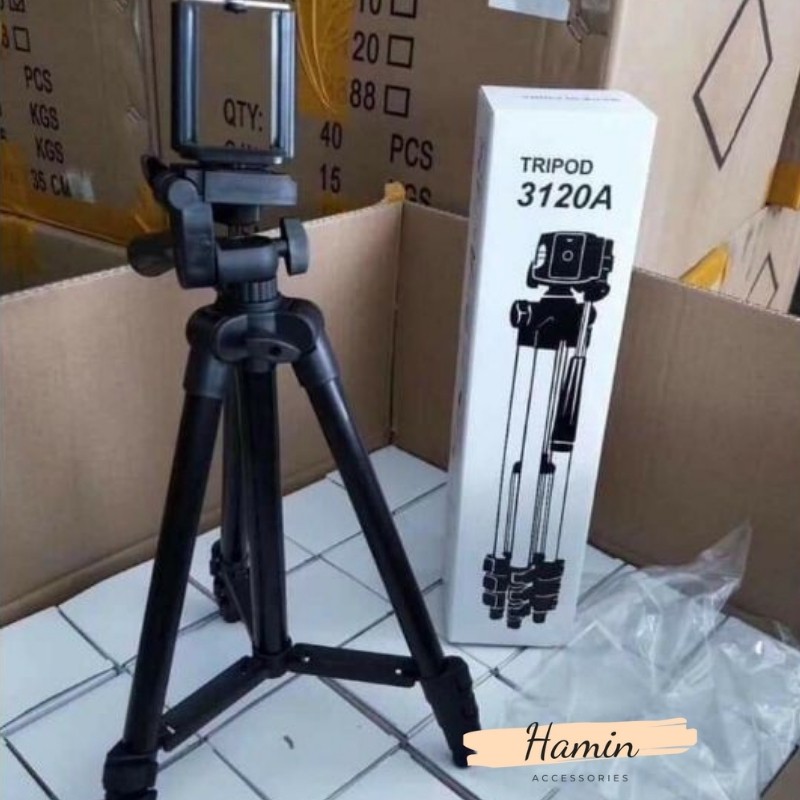 Gậy chụp ảnh, giá đỡ điện thoại, cây TRIPOD livestream tự sướng 3 chân 3120A