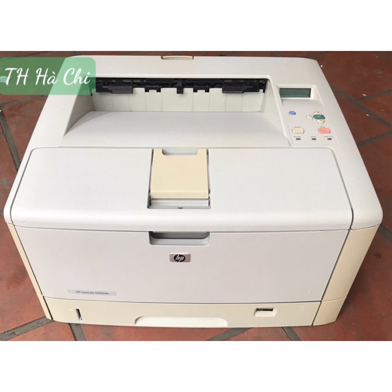 Máy in cũ A3 - HP5200DTN in 2 mặt tự động, in mạng LAN (in tài liệu, bản vẽ kỹ thuật, in sớ,…)