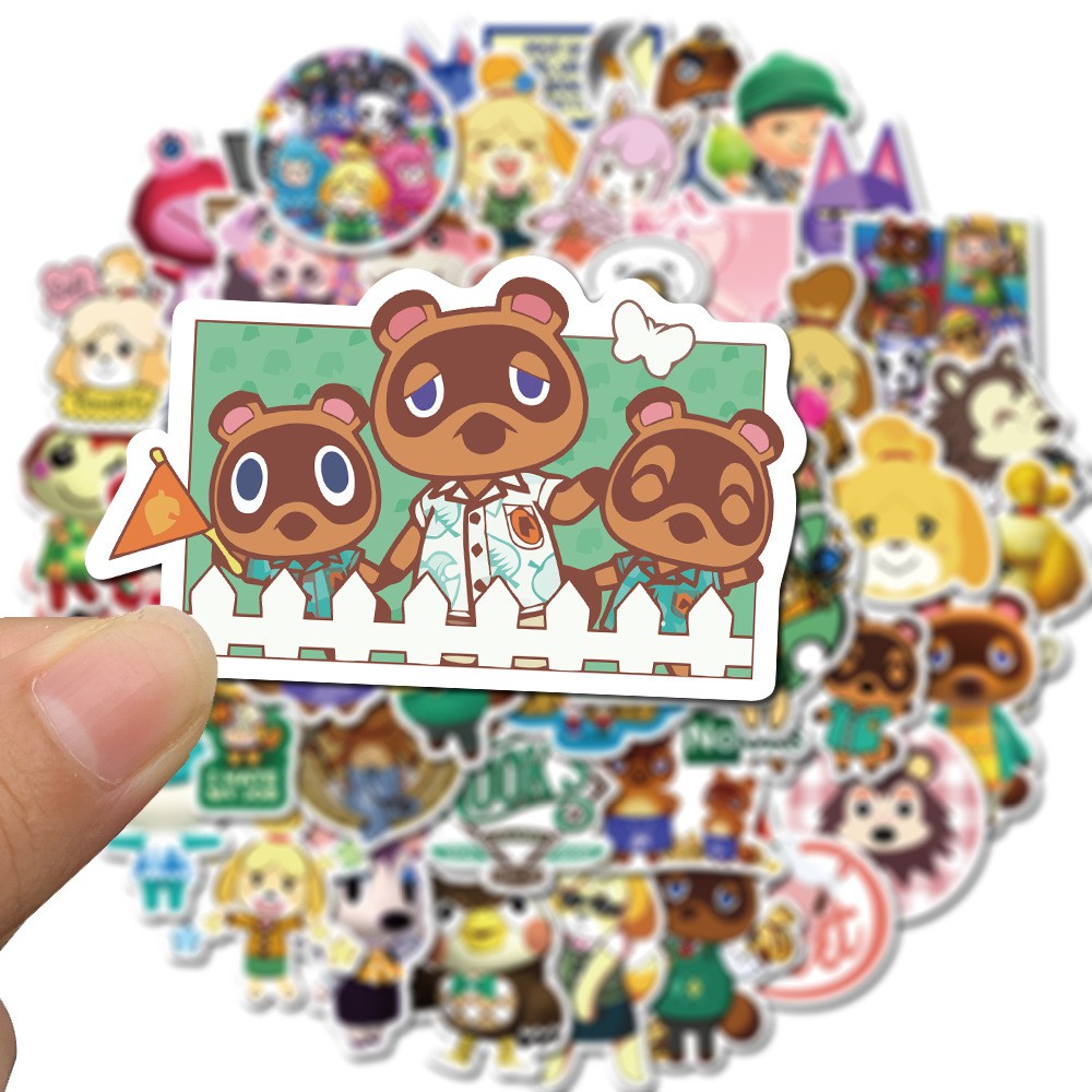 H101 - Sticker Thú Chibi - PVC/ Hình dán Chống nước Mũ bảo hiểm Vali Laptop Điện thoại