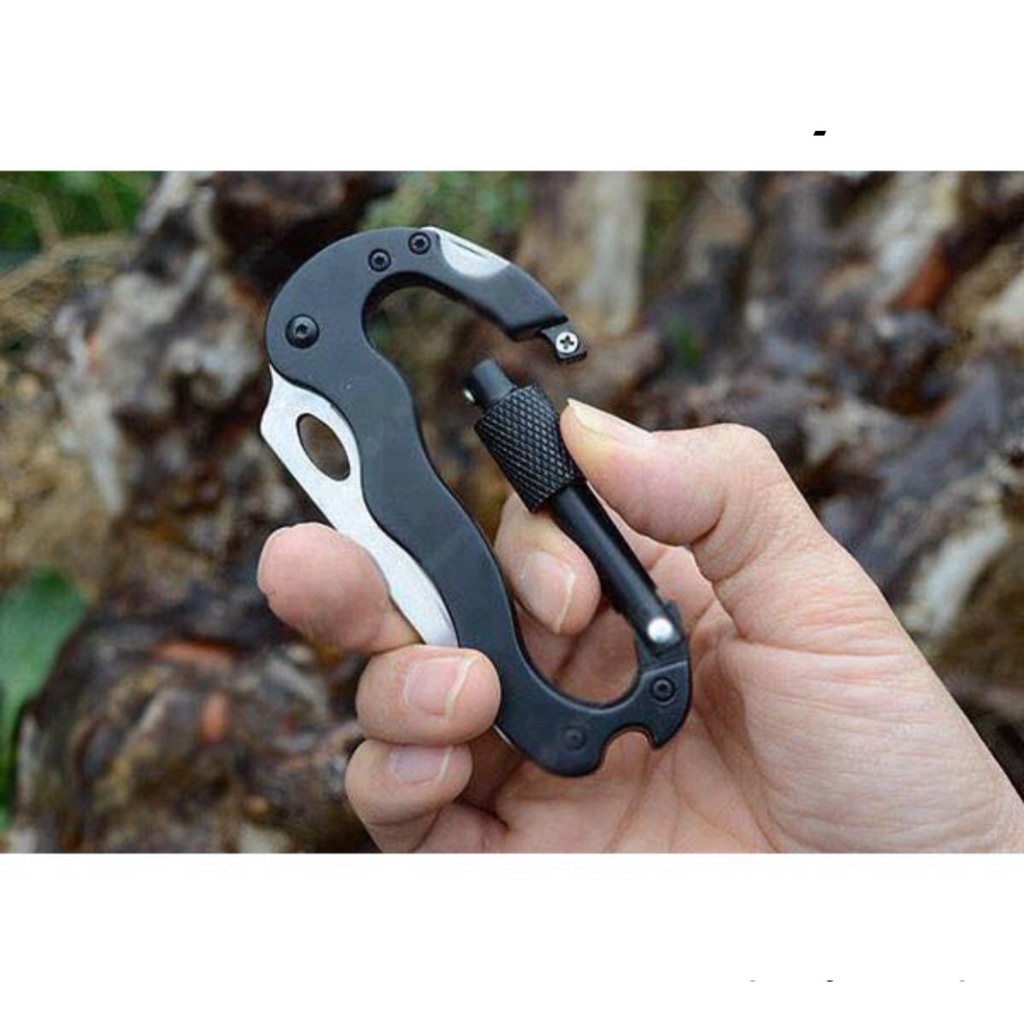 Móc khóa dao đa năng - Dao sinh tồn đi phượt nhiều chức năng