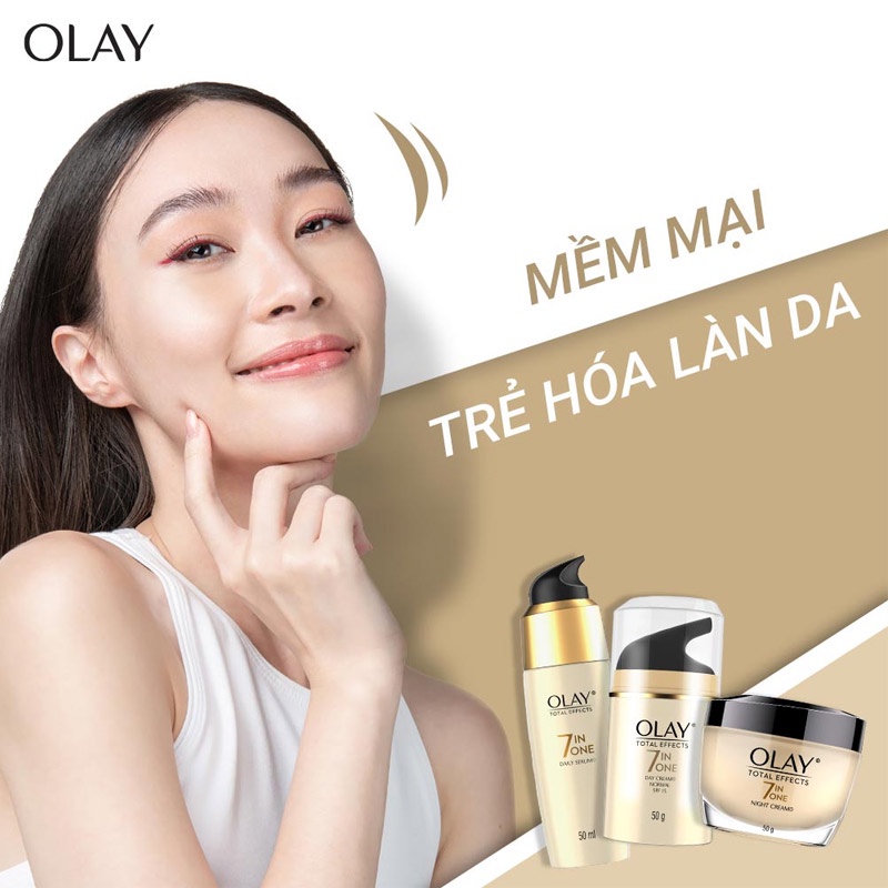 Sữa Rửa Mặt Olay Tạo Bọt Ngăn Ngừa Lão Hoá Da Total Effects 7 In 1 Foaming Cleanser 100g