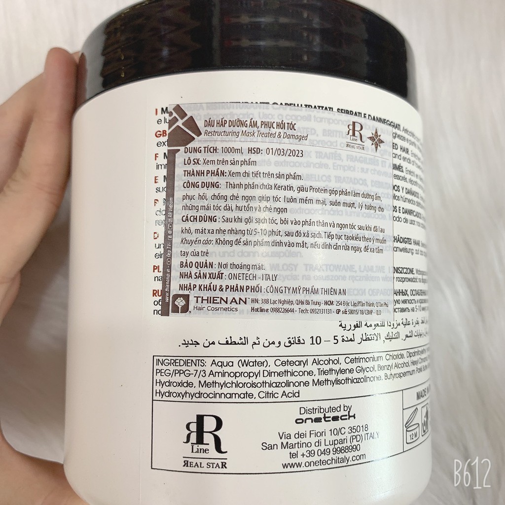 HẤP DẦU PHỤC HỒI &amp; DƯỠNG ẨM KERATIN STAR MASK 1000ML