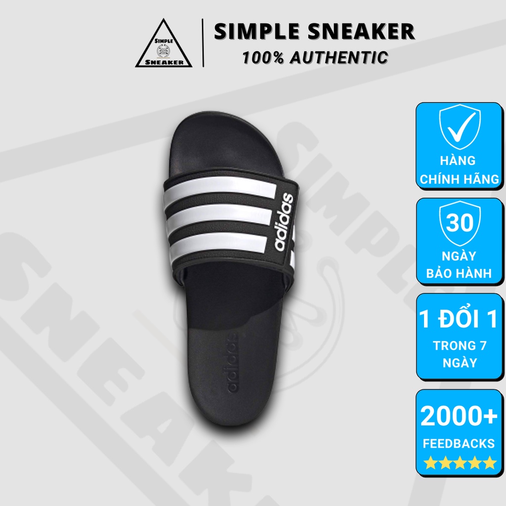 Dép Quai Ngang Adidas Auth FREESHIP Adidas Adilette Comfort Adjustable Slides Chính Hãng - [EG1344] - Simple Sneaker