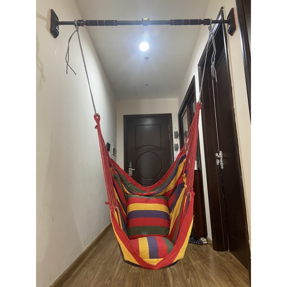 Xà đơn gắn cửa treo tường đa năng tại nhà an toàn cho bé tập phát triển chiều cao, có thước cân bằng dễ dàng lắp đặt
