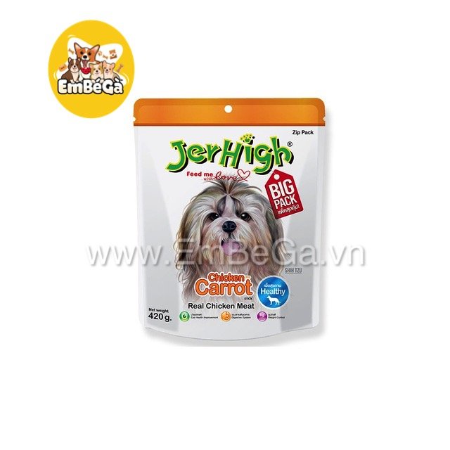 SNACK JERHIGH GÓI LỚN JUMBO 420G