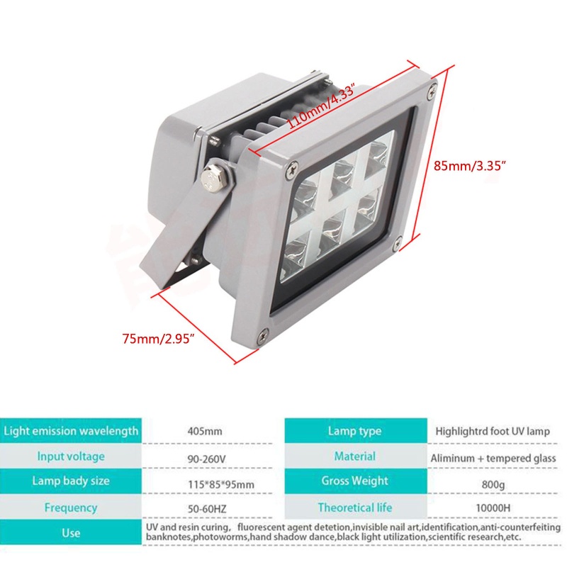 Sa Đèn UV Resin Có Giá Đỡ Xoay Cho Máy In 3D SLA DLP LCD