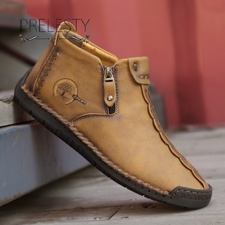Giày Bốt Da Cao Cấp Phong Cách Vintage Anh Quốc Cho Nam Size 46 - 48