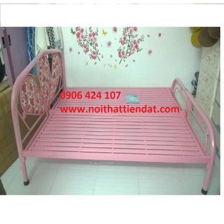 giường sắt đơn 1m6.