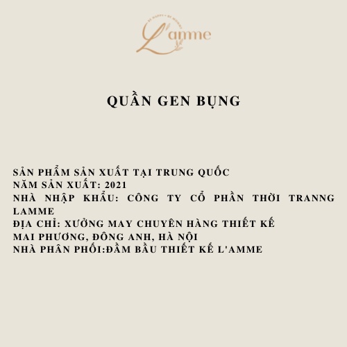 Quần gen định hình - gọn bụng tôn eo giúp nàng giấu vòng hai sản phẩm của LAMME