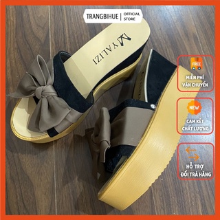 Freeshipto_50k Dép Xuồng Hoa Trà