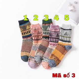 TẤT (VỚ) THỔ CẨM LEN VINTAGE CAO ( mã 3)