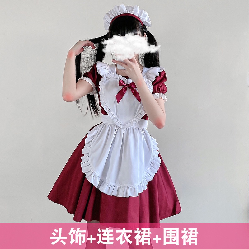 Đầm hóa trang cô hầu gái màu đen phong cách Lolita nhật bản | BigBuy360 - bigbuy360.vn
